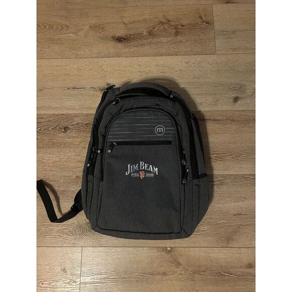 TravisMathew Golf Casual Tasked Backpack Charcoal Sa Francisco Giants Jim Beam - Picture 1 of 4